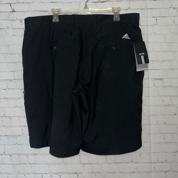 ✨Adidas Black Golf Cargo Shorts Mens Size 40 Black Athletic Lightweight NWT - Picture 4 of 5